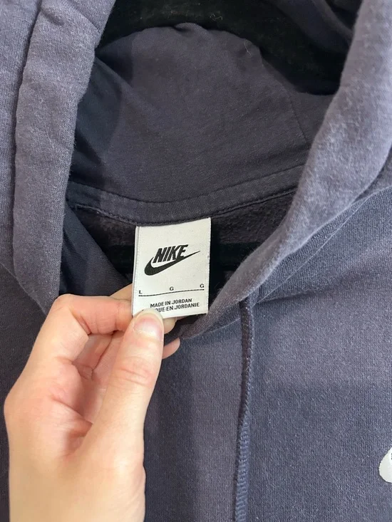 Nike Men’s Dark Purple Pullover Hoodie - Classic Logo - Picture 4 of 5